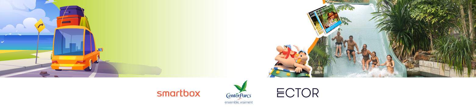 Jeu-concours Bip&Go : remportez de nombreux lots de nos partenaires Center Parcs, Smartbox et Ector !